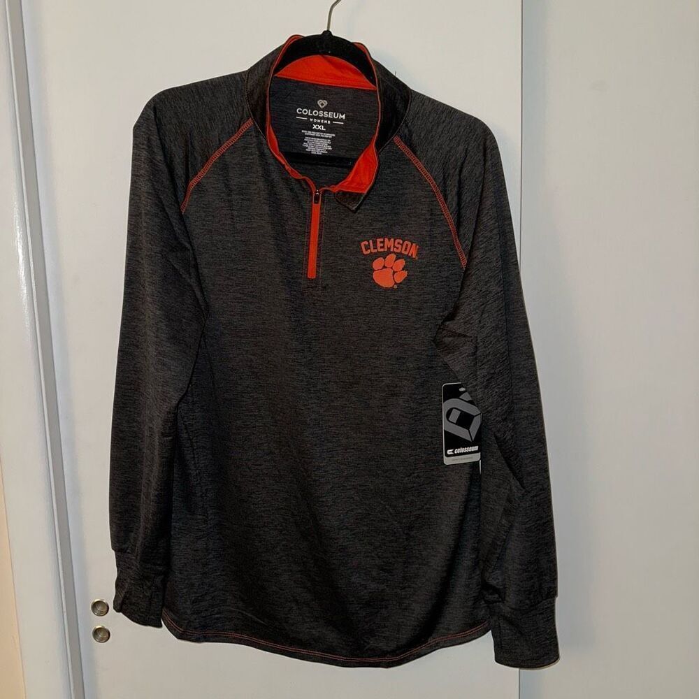 Colosseum Women’s Clemson University Quarter Zip Top XXL NWT